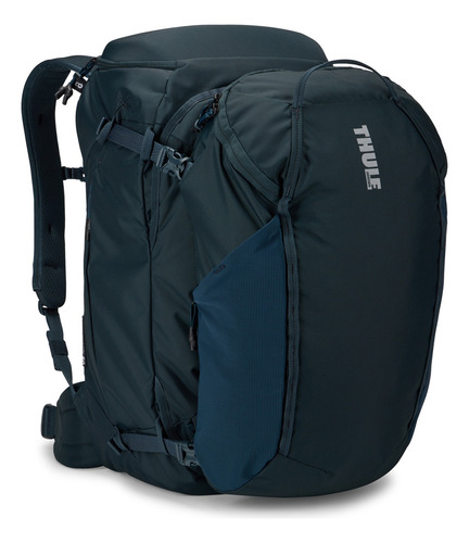 Mochila Para Viagem Passeio Thule Landmark 60l Darkest Blue Desenho Do Tecido Liso