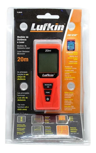 Medidor Laser Lufkin 20 Metros (tl0020)