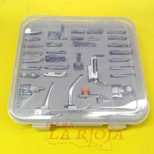 Set Kit De 32 Pie Prensatelas Caja Plastica Janome, Brother