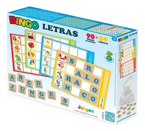 Jogo Bingo Letras Educativo 705 - Junges