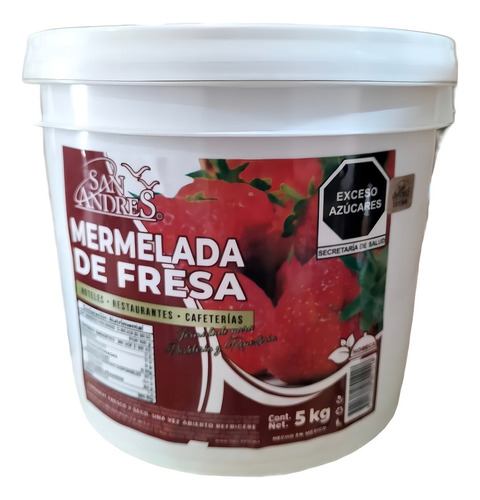 Mermelada Natural San Andres Sabor Fresa Value Pack 5 Kg