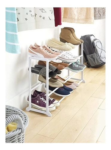 Imagen 5 de 5 de Whitmor Zapatero Zapatos Metal Organizador 20 Pares Armable