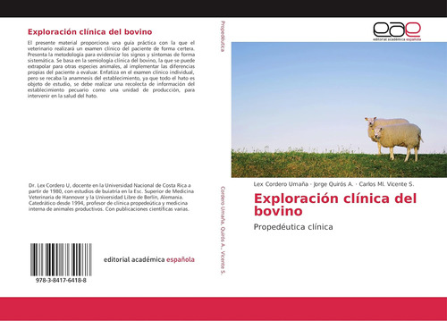 Libro: Exploración Clínica Del Bovino: Propedéutica Clínica