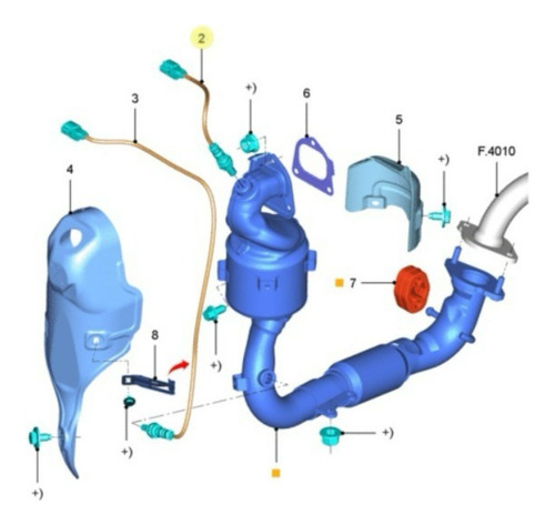 Sonda Lambda Pré Ford Ka 1.0 3 Cil 12v 2019 À 2021 Original