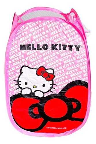 Cesto De Ropa Canasta Ligera Almacena Malla Plegable Kitty