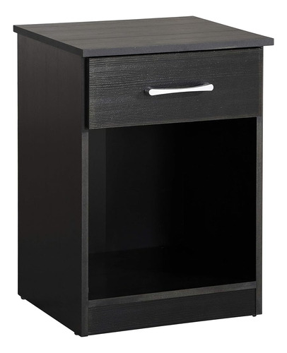 Glory Furniture 0046-n Rta, Mesita De Noche Negra, Mesa Auxi