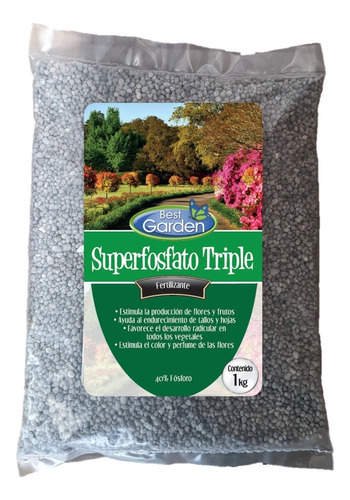 Fertilizante Superfosfato Triple 1kg. Best Garden