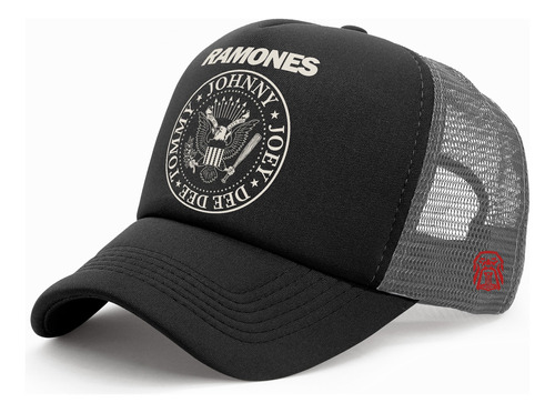 Gorra Trucker  Personalizada Motivo Banda The Ramones 002