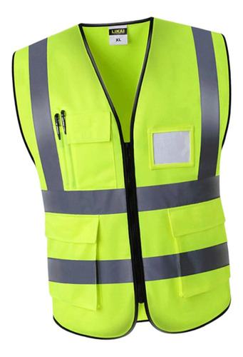 Chaleco Reflectante Fluorescente / Uniforme Trabajo Chaleco