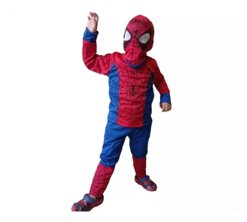 Disfraz Spiderman Hombre Araña Guantes Y Máscara Niños Calidad Premium