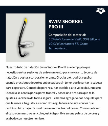 Imagen 8 de 10 de Snorkel Pro Ill Arena - Btu Store