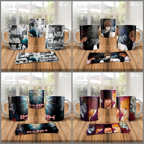 Plantillas Diseños Tazas Animé Manga Death Note Sublimacion