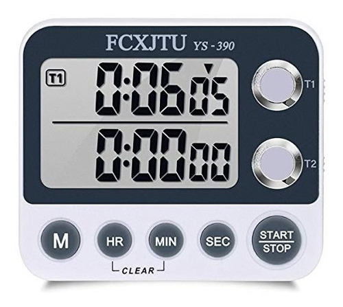 Fcxjtu - Temporizador Digital De Cocina Doble Temporizador D
