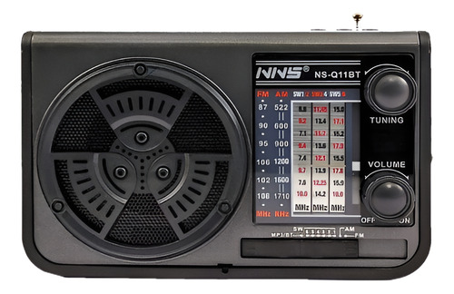 Radio Portatil Recargable Solar Bluetooth 8 Bandas