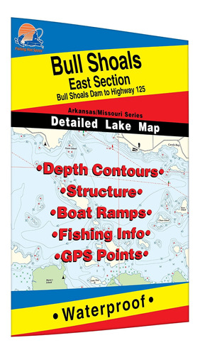 Bull Shoals East Dam Hwy 125   mo Ar Pesca Mapa