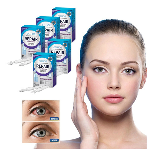 5×gotas Para Ojos Con Visión Borrosa, 18 Ml, Deep Repair