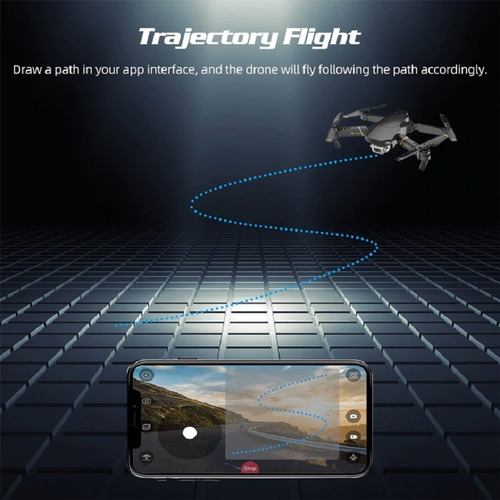 Imagem 3 de 8 de Zangão Global Exa Zangão Dobrável Rc Drones Com Câmera Hd Mi