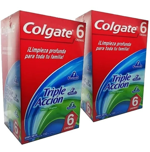 12 Cremas Dentales Colgate Triple Accion - g a $80