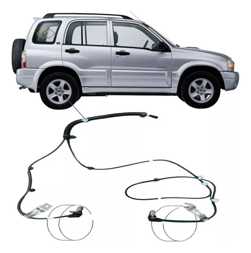 Kit Sensor Abs Tracker 2008 4x4 2001 A 2009 Traseiro Dir Esq
