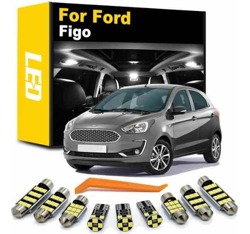Led Premium Interior Ford Figo Sedan 2016 2022 + Herramienta