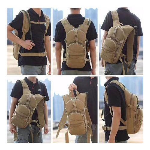 Mochila De Caminhada 15l Bolsa Tática Militar Climbing Mount Cor Army Green