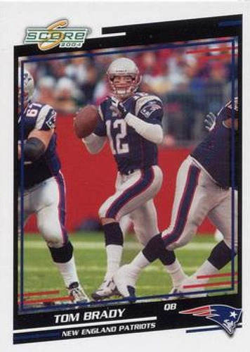 2004 Puntuación 183 Tom Brady New England Patriots Tarjeta D