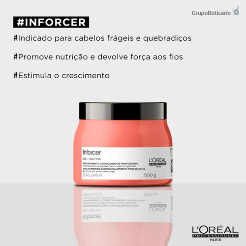 Máscara Loreal Inforcer 500 Gr
