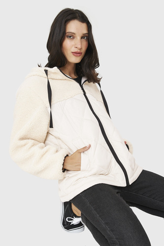 Chaqueta Mitad Chiporro/parka Blanco Invierno Nicopoly