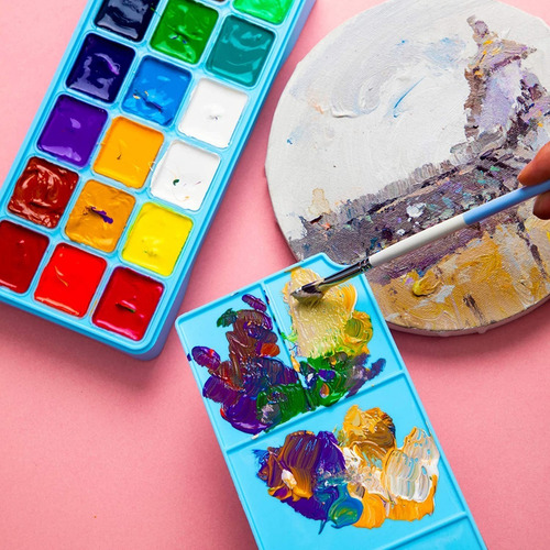 Imagen 2 de 7 de Himi Gouache Set De 18 Colores 30 Ml / Caja Celeste