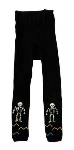 Oblee Marketplace  Calça Legging Cintura Alta Estampa Ossos Esqueleto  Halloween Gótica