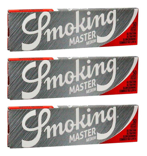 Kit 3 Sedas Smoking Master 1 1/4