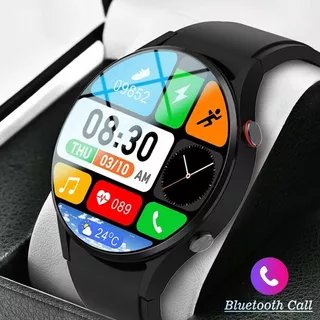 Reloj Inteligente Para Hombre Galaxy Watch 4 Para Samsung Color De La Malla Black Silicon
