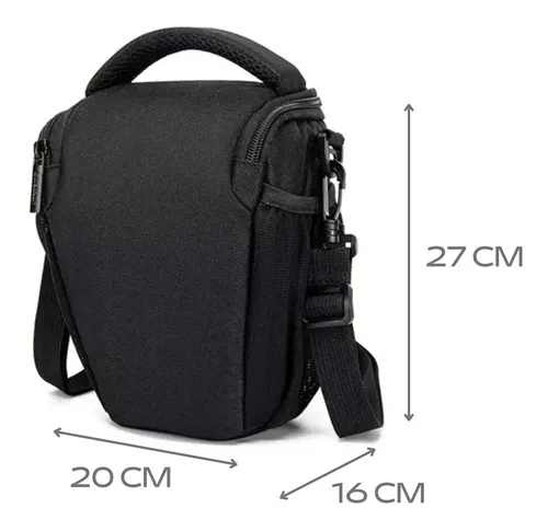 FOSOTO Bolsa Funda Cámara Réflex DSLR SLR Negra de Hombro