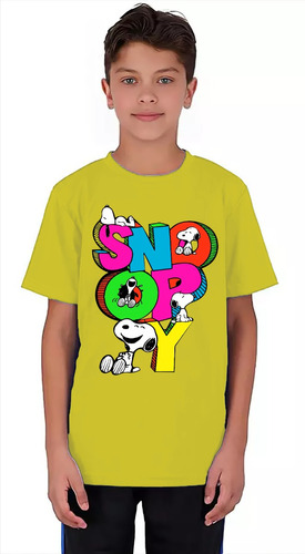 Polera Diseño Snoopy Unisex Estampada Dtf Cod 007 - Senshi