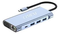 Comprar Docking Cimexi Usb C 10 En 1 Hdmi 4k Vga Red Usbc Pd100w Ct