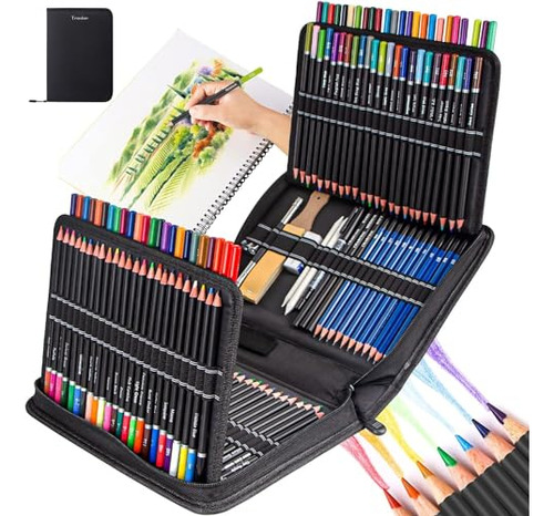 Kit De Dibujo De Suministros De Arte 146 Lápices De Dibujo P
