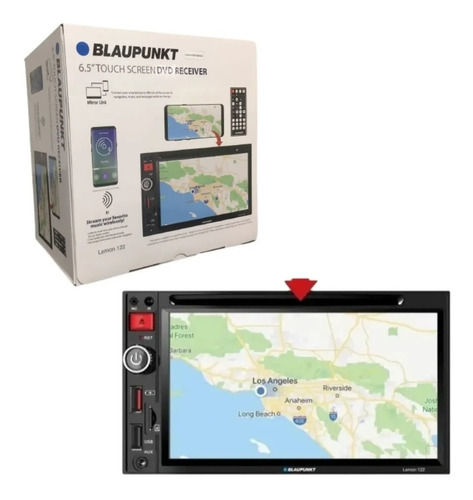 Pantalla Blaupunkt Lemon 122 Mirror Link Bt Usb Aux Dvd Fm