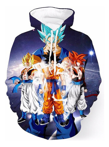 Rt Sudadera Con Capucha Y Estampado De Dragon Ball, Varias Pers