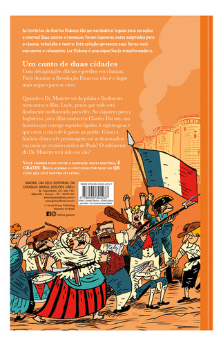 Charles Dickens para todos - Um Conto de Duas Cidades - Livro + Audiolivro Para Ouvir, de Dickens, Charles. Grandes Clássicos - Charles Dickens (09), vol. 09. Editorial Amora, capa mole em português, 2022
