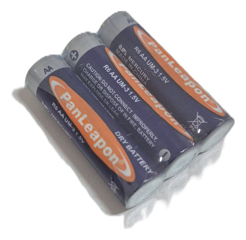 Pilhas Aa 1.5v Econômicas Para Uso Diário Kit Com 3 Unidades