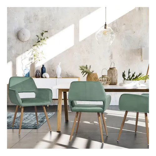 Pack 4 Sillas Comedor Sitial Cromwell Terciopelo