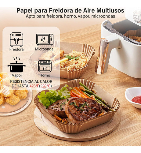 Papel Desechable Para Freidora, 220 Unidades, Papel Para Hor