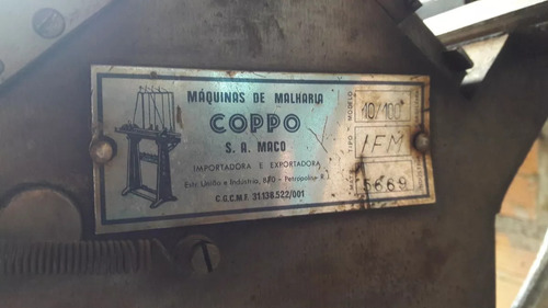 Máquina Retilínea/malharia Coppo 10/100 (Usado)