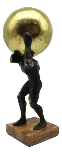 Atlas Holding Up World Estatua Y Escultura, Decoración De Fi