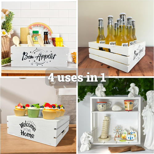 Soporte Para Utensilios De Madera Para La Fiesta 4 In1 - Dis