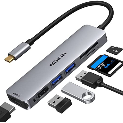 Usb C Hub Hdmi Adapter For Macbook Pro 2019/2018/2017, Mokin