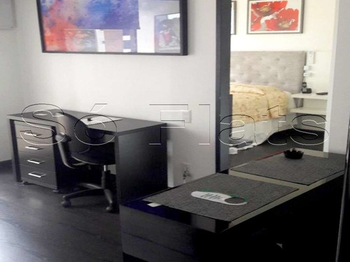 Imagem 2 de 15 de Flat Em Moema Confira ! 1 Dorm 36m² 1 Vaga - Sf33857