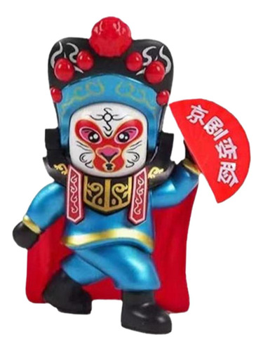 Boneca De Ópera Chinesa Estátua Mudança De Rosto Azul