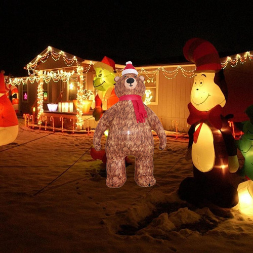 Juguete Inflable Navideño De 210 Cm, Decoración Para