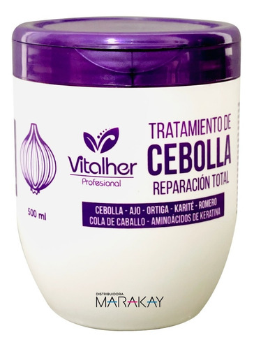 Tratamiento Cebolla Ajo Y Romero Vitalher 500ml